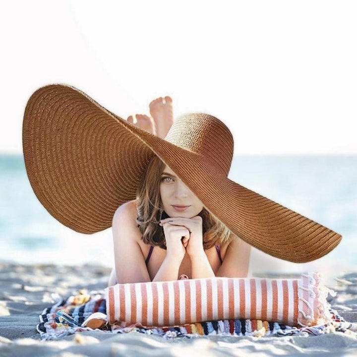 Grand Chapeau En Paille Pour Femme | Reine Rustique BEIGE