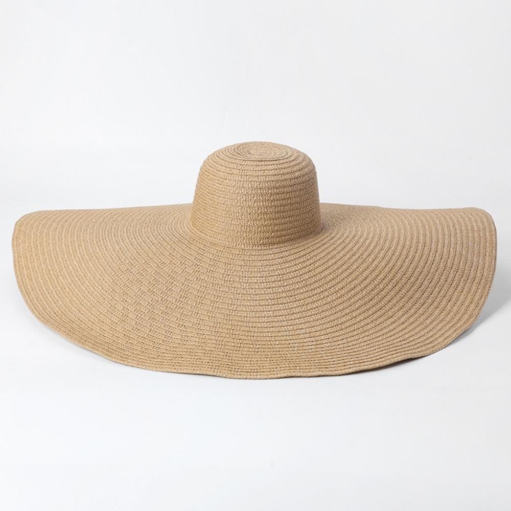 Grand Chapeau En Paille Pour Femme | Reine Rustique BEIGE