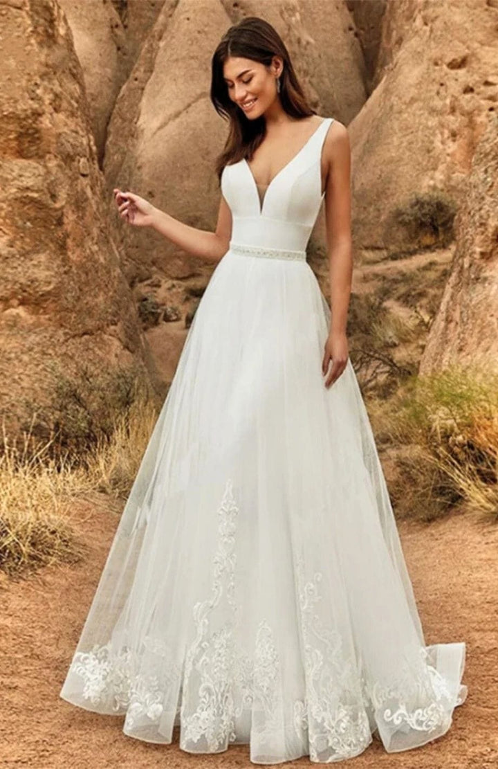 Reine Rustique | Robe Bohème Chic Mariage BLANC / 2