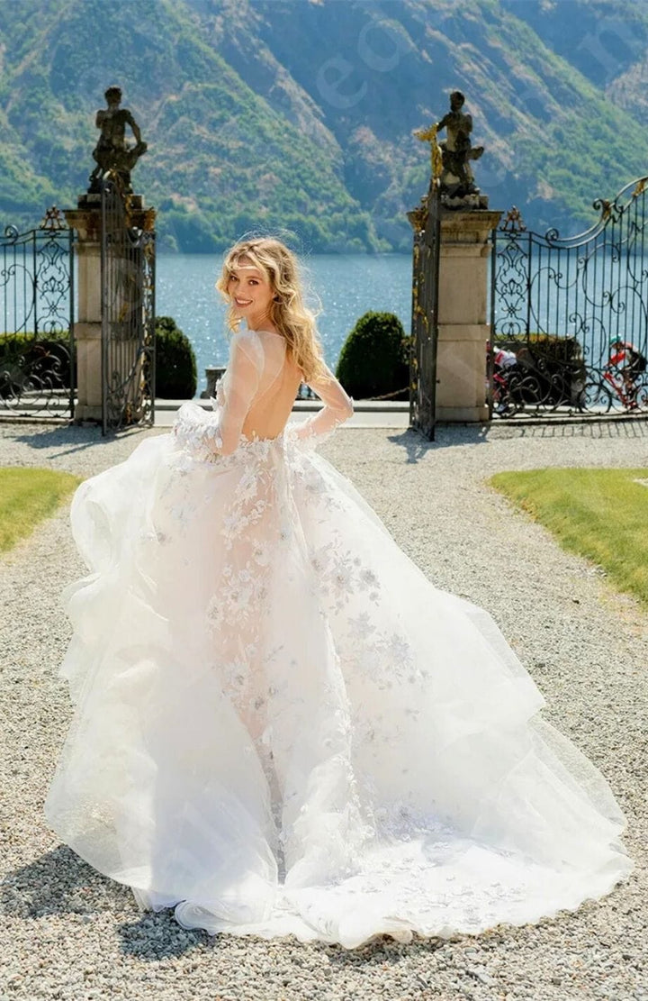 Reine Rustique | Robe De Mariée Classique Dentelle