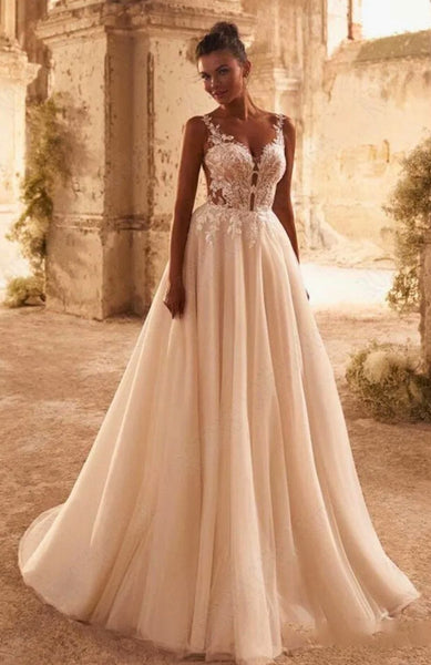 Reine Rustique Robe De Mariée Empire - Main Image