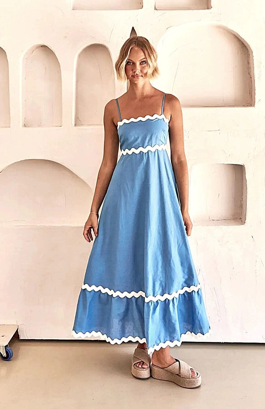 Robe Baptêmes Femme | Reine Rustique BLEU TURQUOISE / S