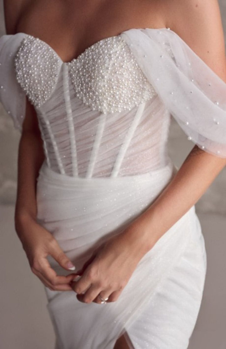 Robe Blanche Bohème En Dentelle
