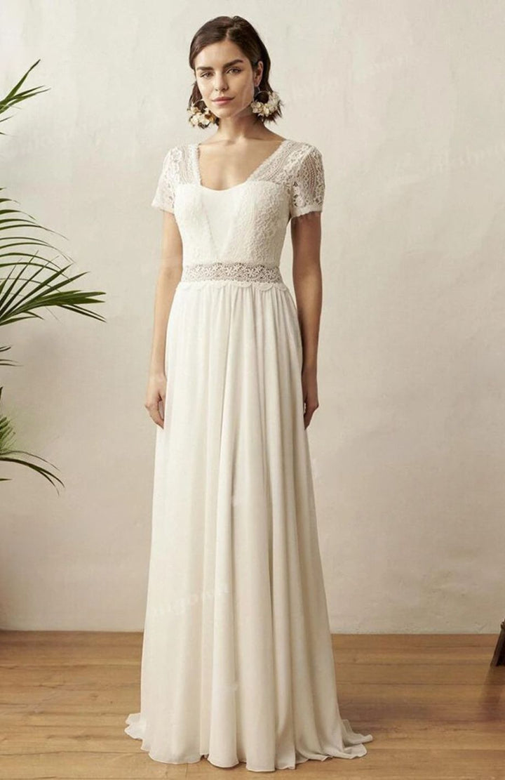 Robe Blanche Bohème Longue