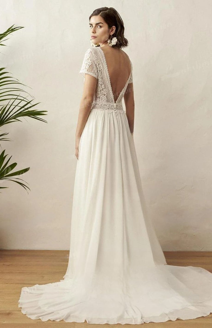 Robe Blanche Bohème Longue