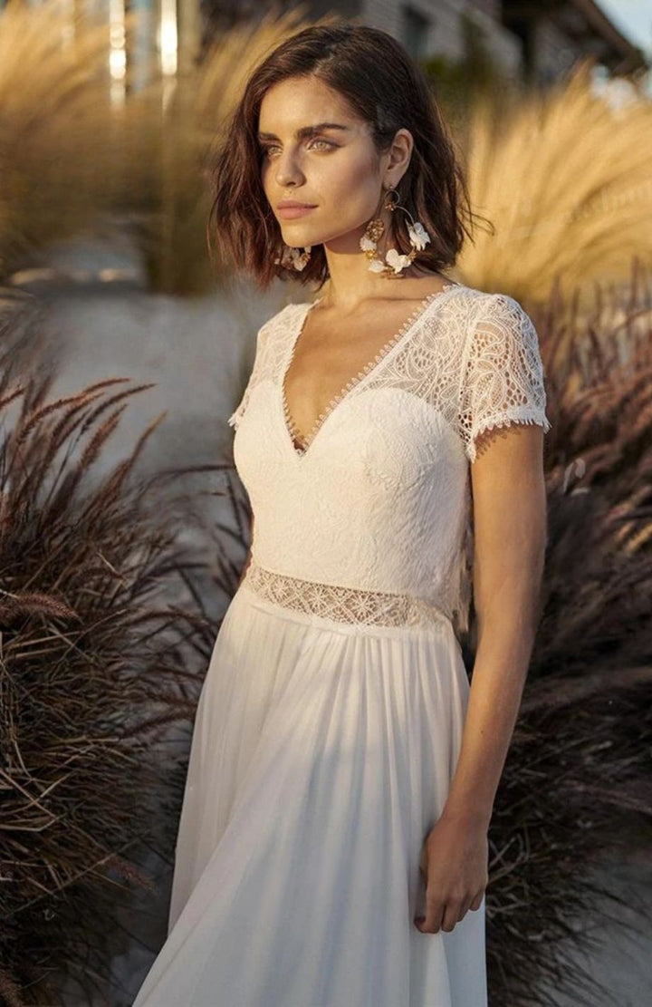 Robe Blanche Bohème Longue