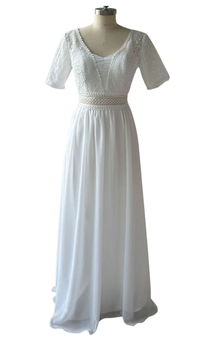 Robe Blanche Bohème Longue