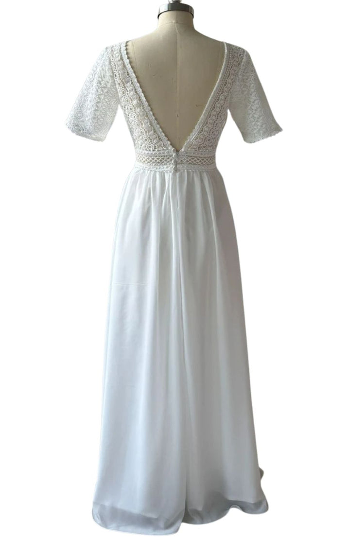 Robe Blanche Bohème Longue