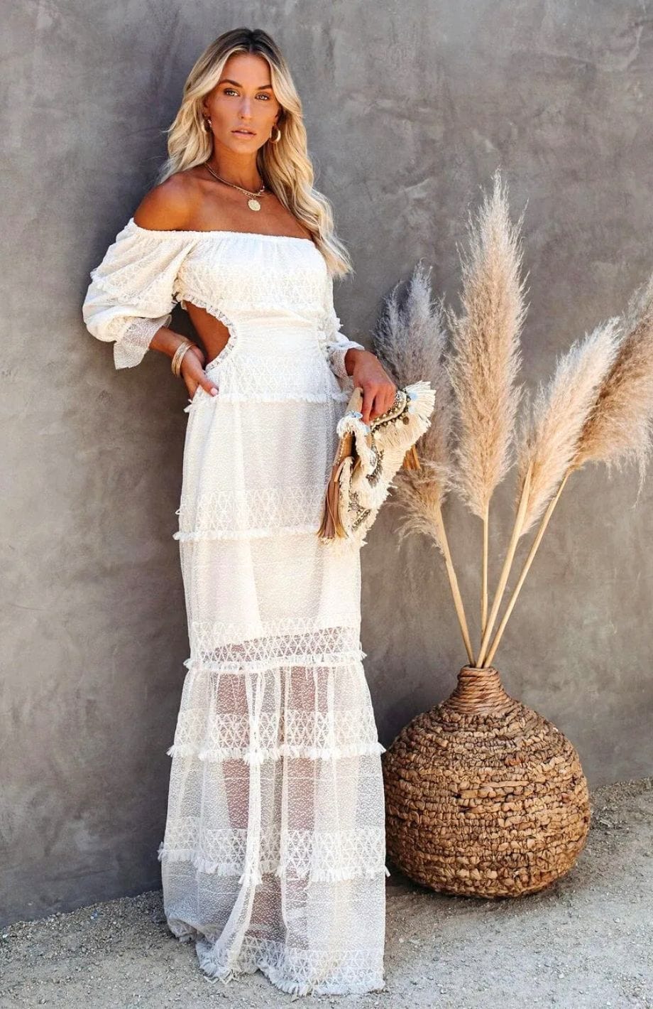 Robe Blanche Bohème | Reine Rustique
