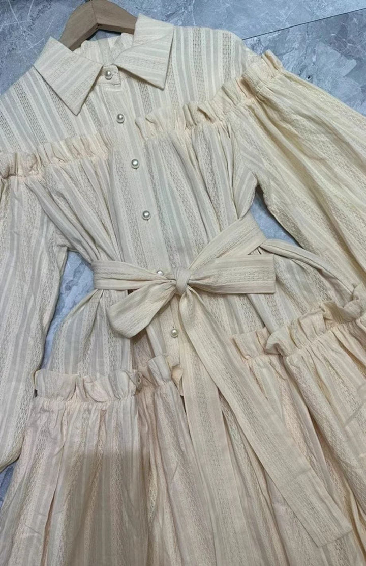 Robe Bohème Beige | Reine Rustique