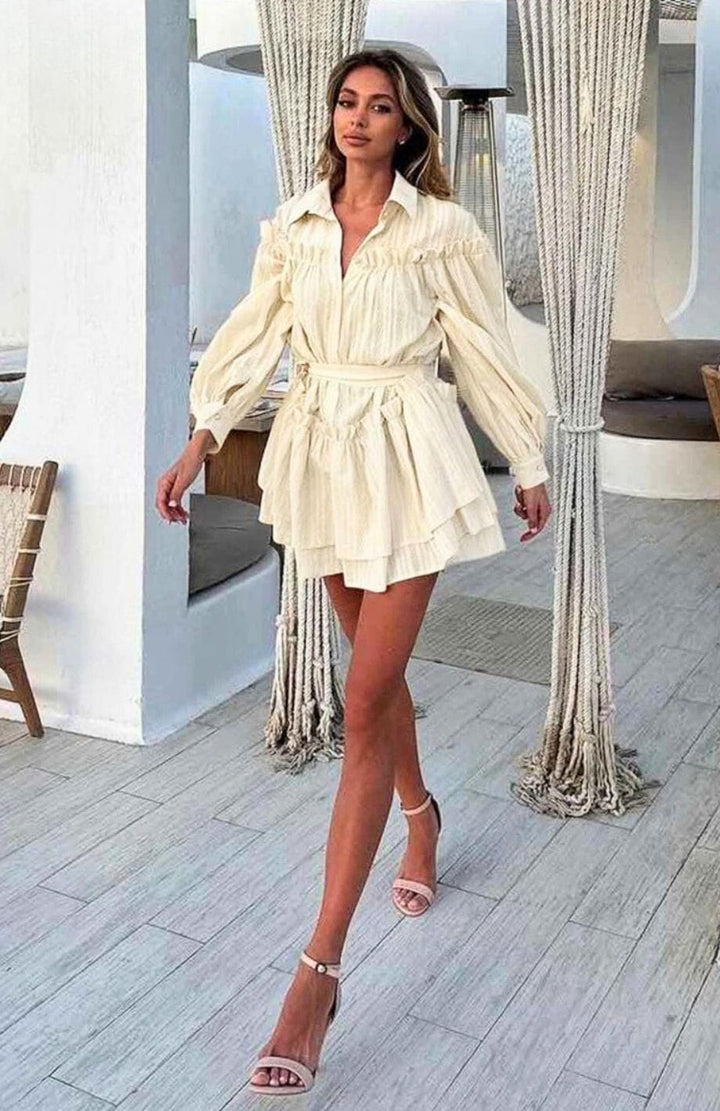 Robe Bohème Beige | Reine Rustique