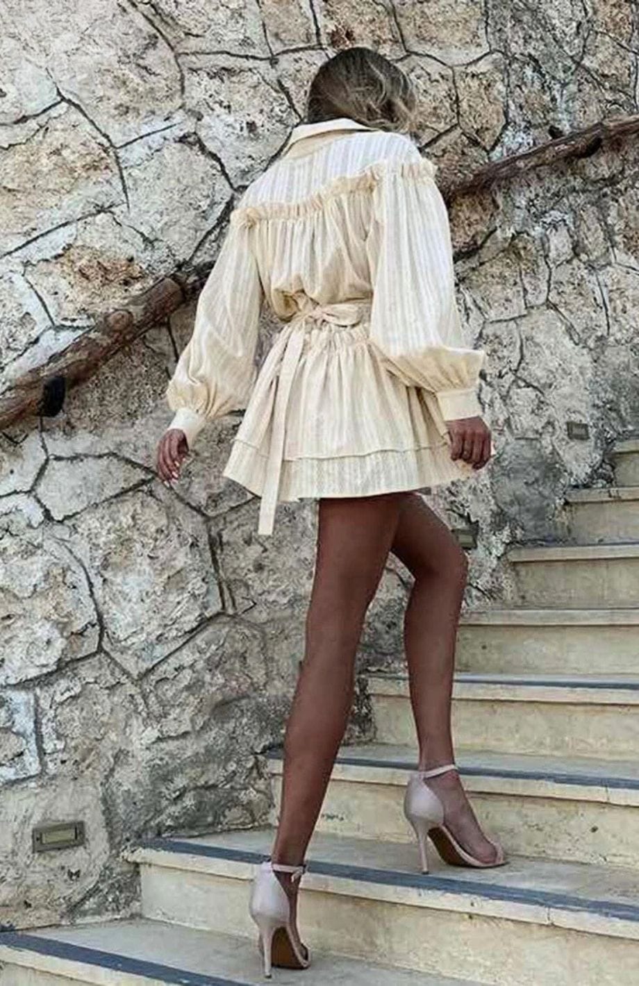 Robe Bohème Beige | Reine Rustique