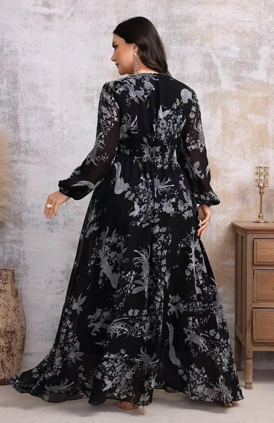 Robe Bohème Chic Invite Mariage Grande Taille | Reine Rustique