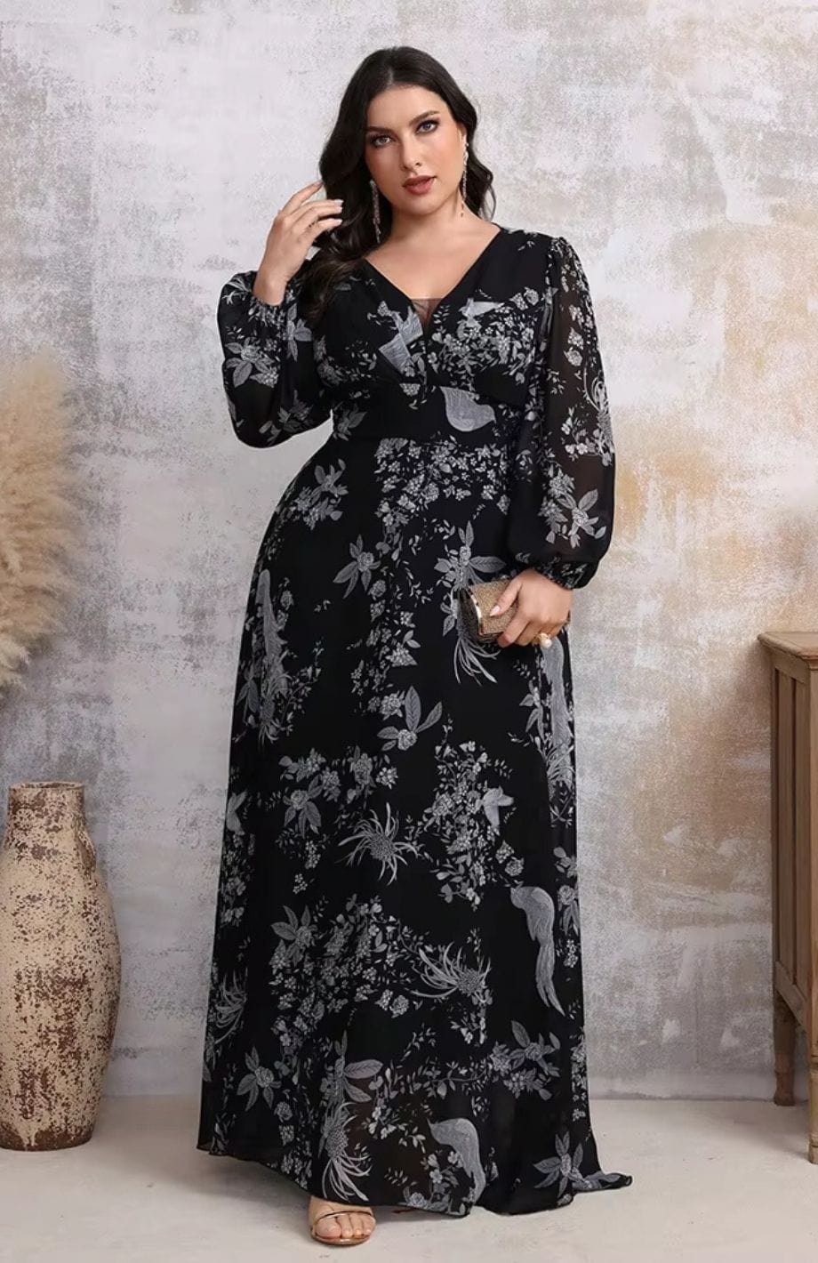 Robe Bohème Chic Invite Mariage Grande Taille | Reine Rustique
