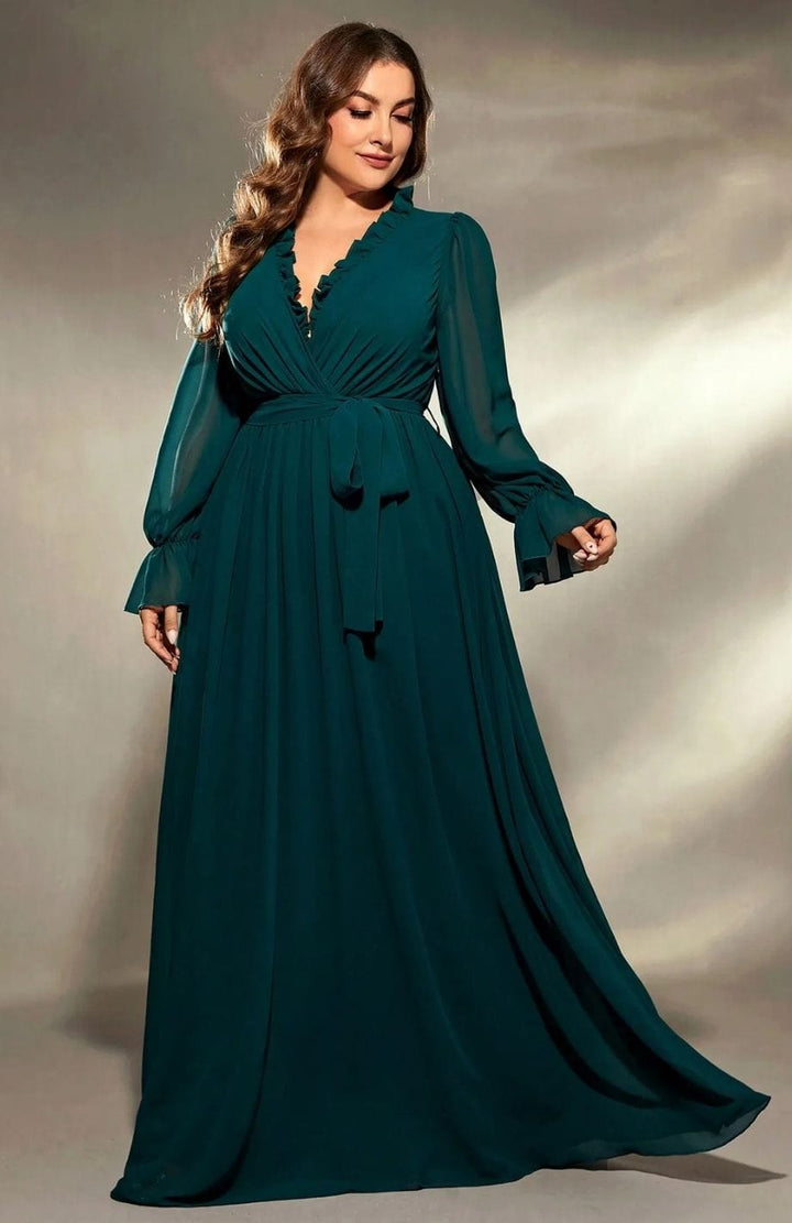 Robe Bohème Chic Pour Invite Mariage | Reine Rustique VERT / 0XL