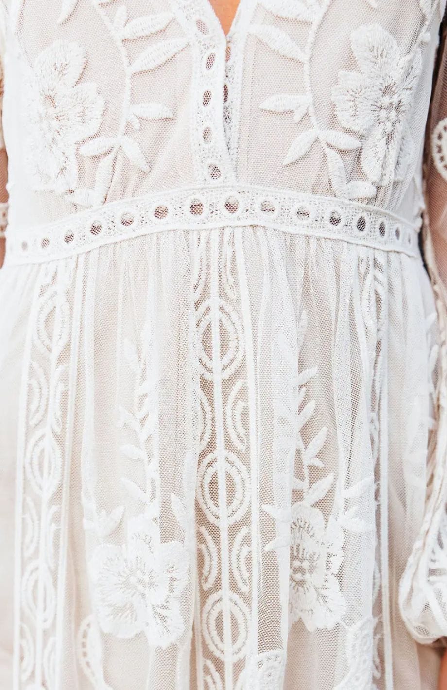 Robe Bohème Dentelle | Reine Rustique