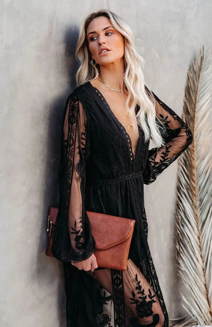 Robe Bohème Dentelle | Reine Rustique