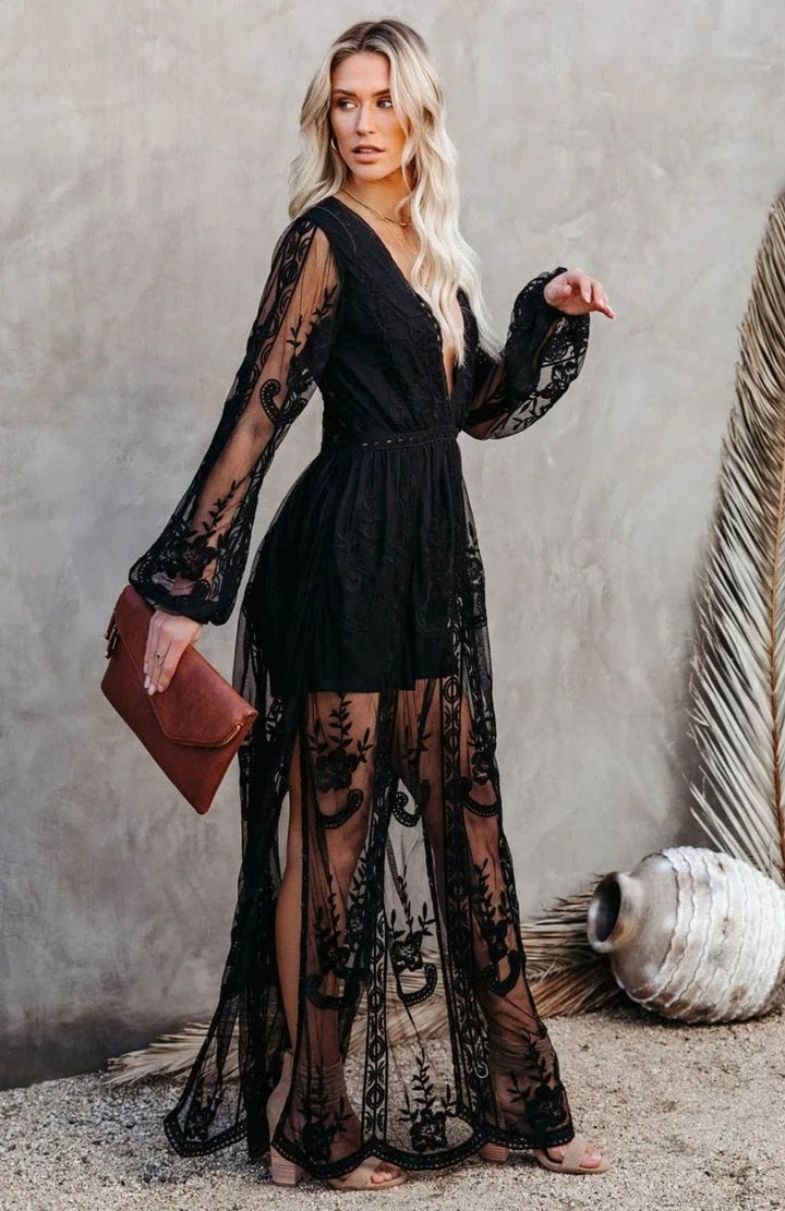 Robe Bohème Dentelle | Reine Rustique