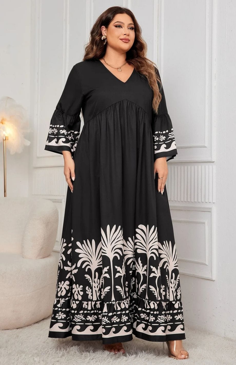 Robe Bohème Femme Ronde | Reine Rustique