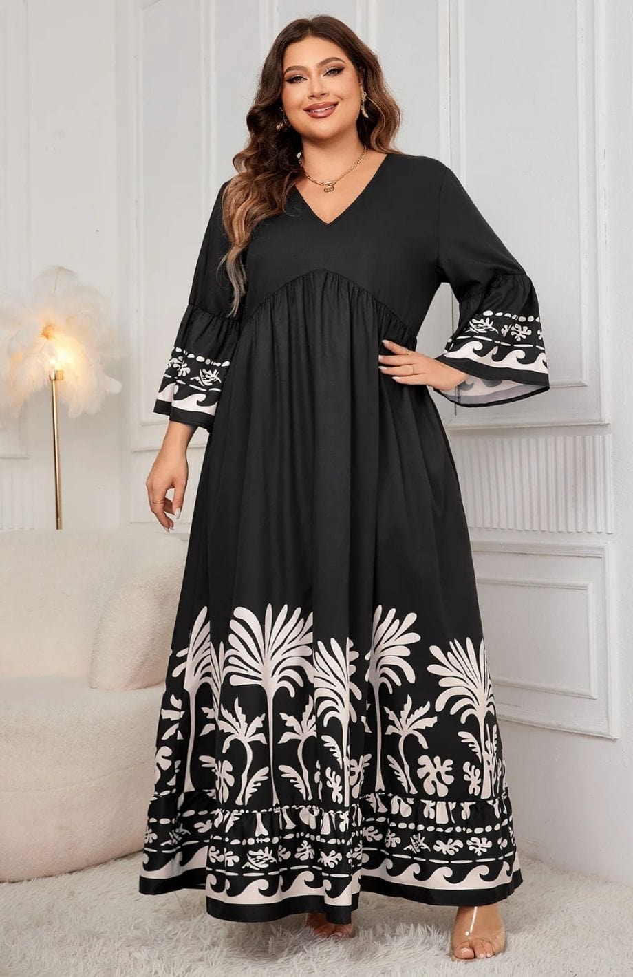 Robe Bohème Femme Ronde | Reine Rustique