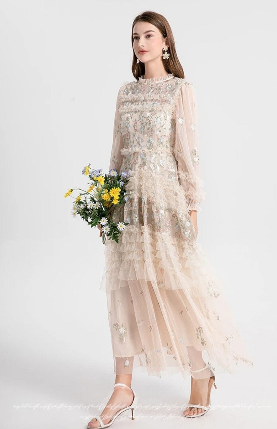 Robe Bohème Hiver Reine Rustique