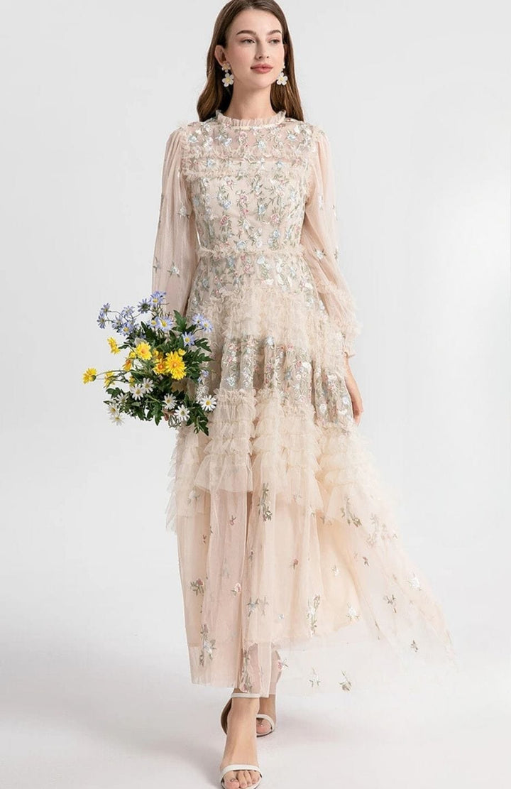 Robe Bohème Hiver | Reine Rustique BEIGE / S