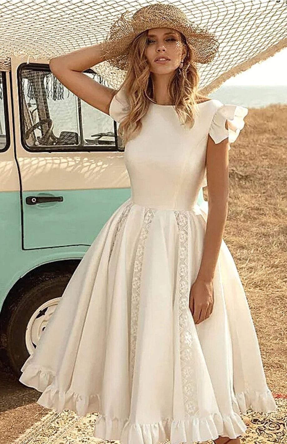 Robe Bohème Mariage Invisible | Reine Rustique