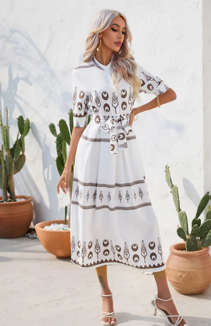 Robe Bohème Mariage Invité | Reine Rustique BLANC / S