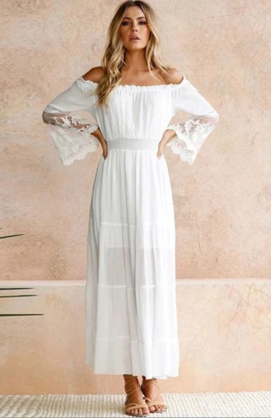 Robe Bohème Mariage Reine Rustique