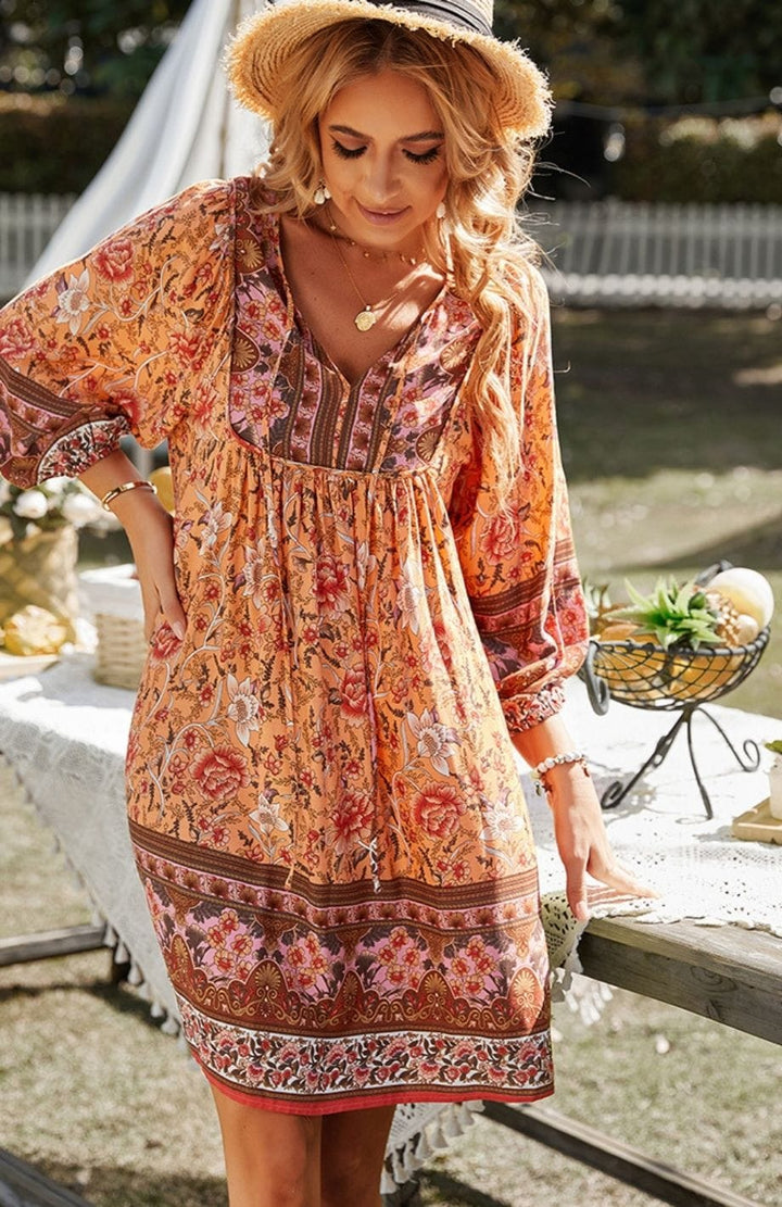 Robe Bohème Orange | Reine Rustique ORANGE / S