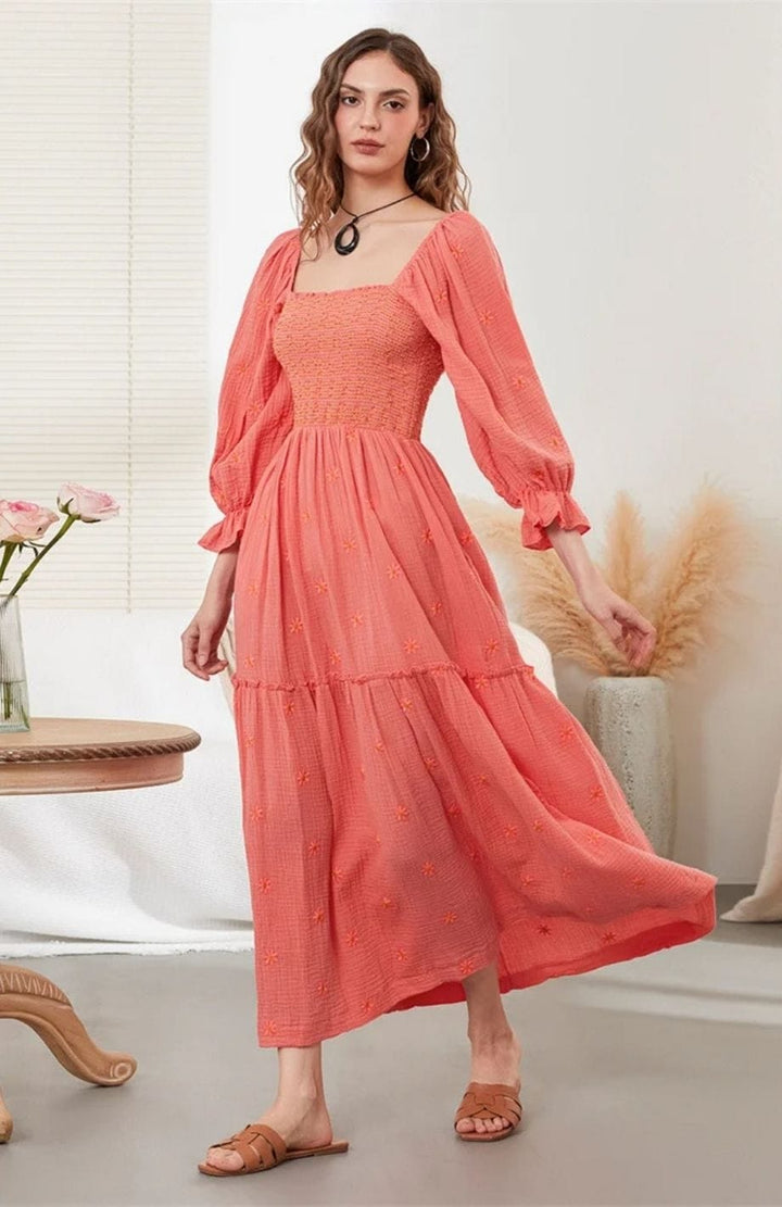 Robe Bohème Vintage | Reine Rustique ROSE / S
