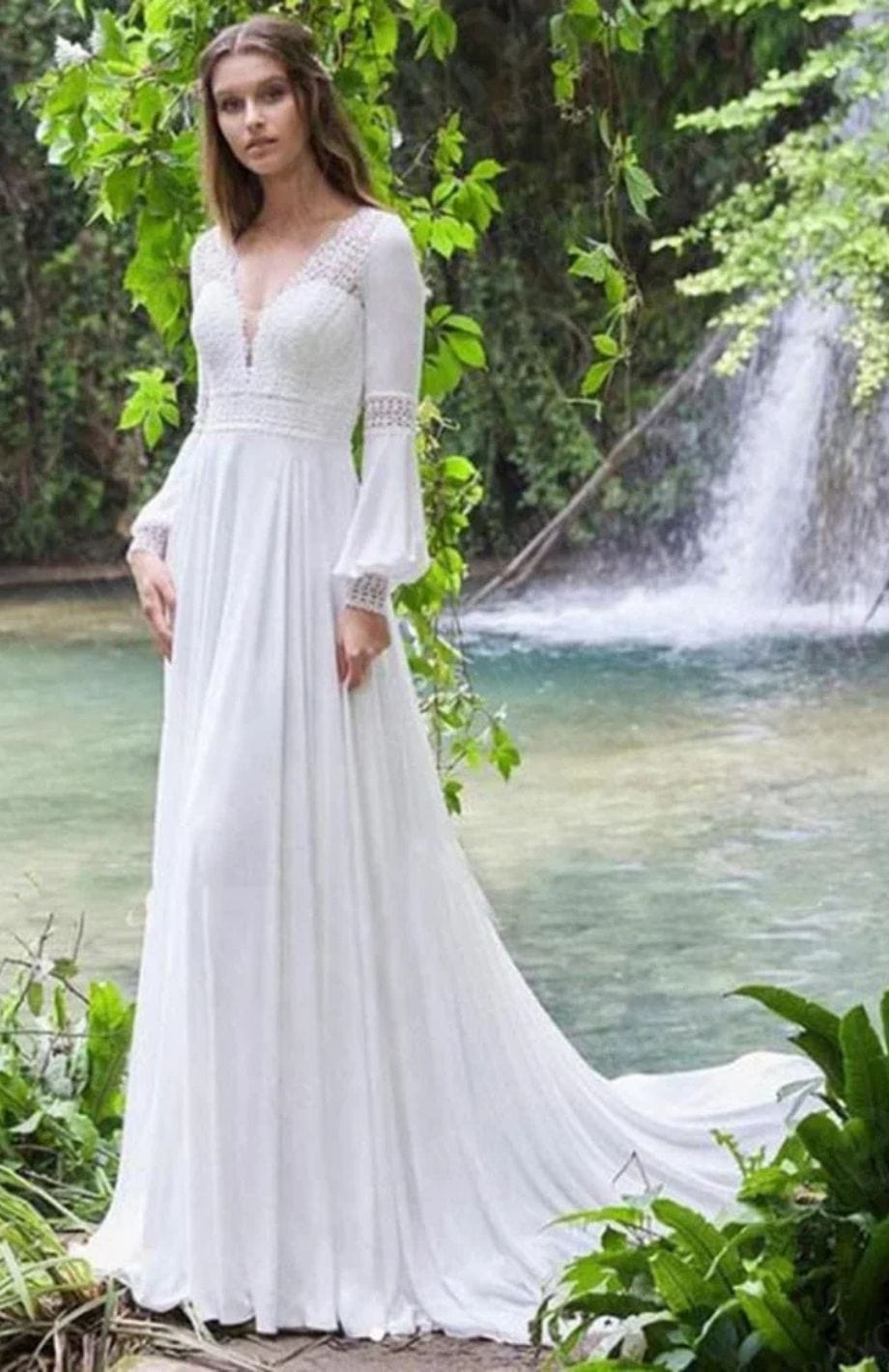 Robe Boho Blanche | Reine Rustique BLANC / 2