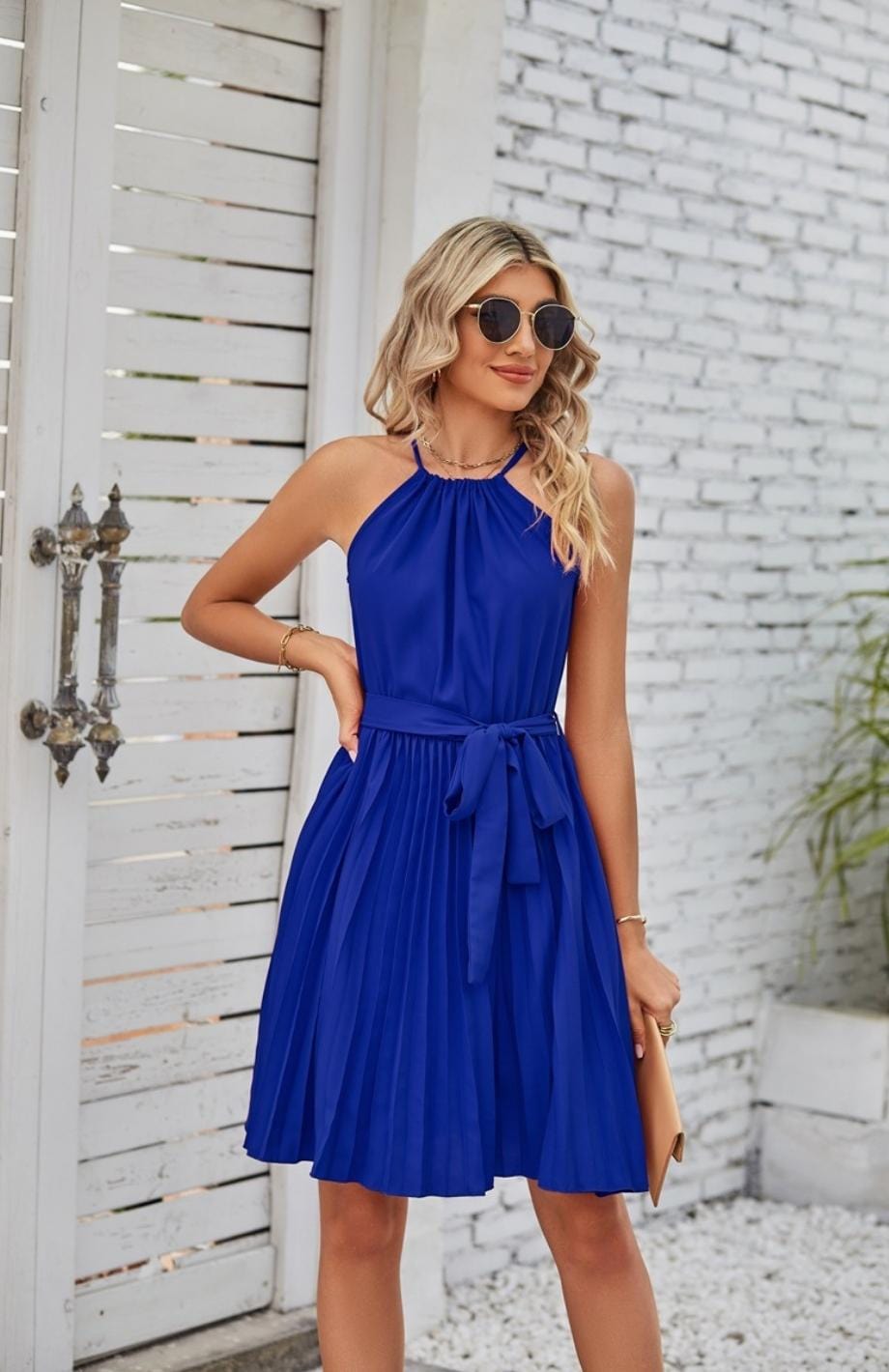 Robe Champêtre Chic Pour Mariage | Reine Rustique BLEU / S