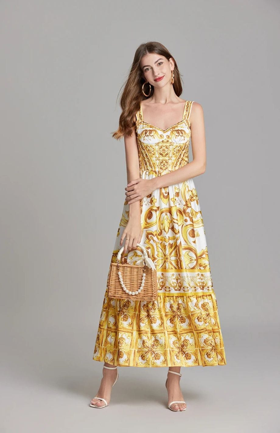 Robe Champêtre Jaune