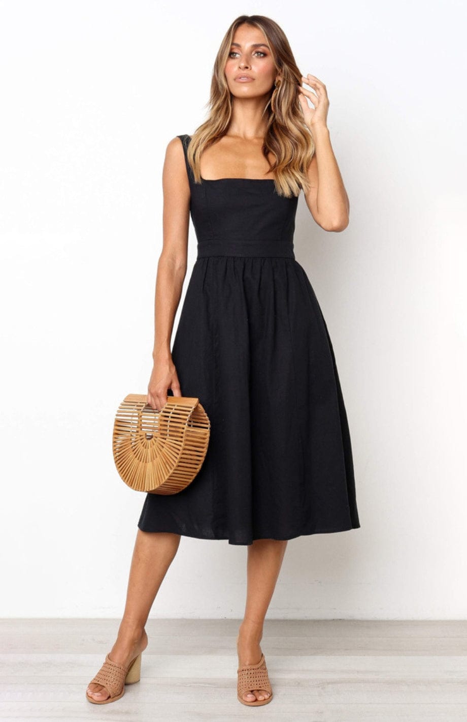 Robe Champêtre Mangue | Reine Rustique NOIR / S