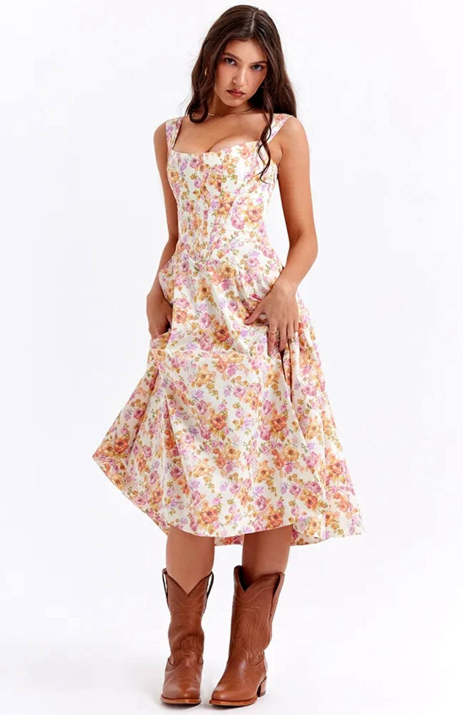 Robe Champêtre Pastel | Reine Rustique ROSE / XS