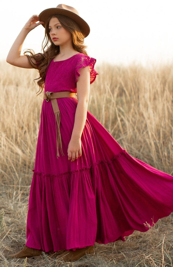 Robe Champêtre Pour Fillette | Reine Rustique