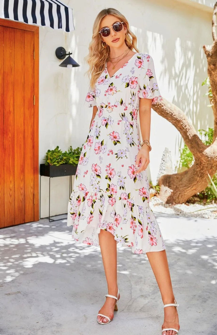 Robe Champêtre Pour Mariage Pas Cher | Reine Rustique S / BLANC CASSÉ
