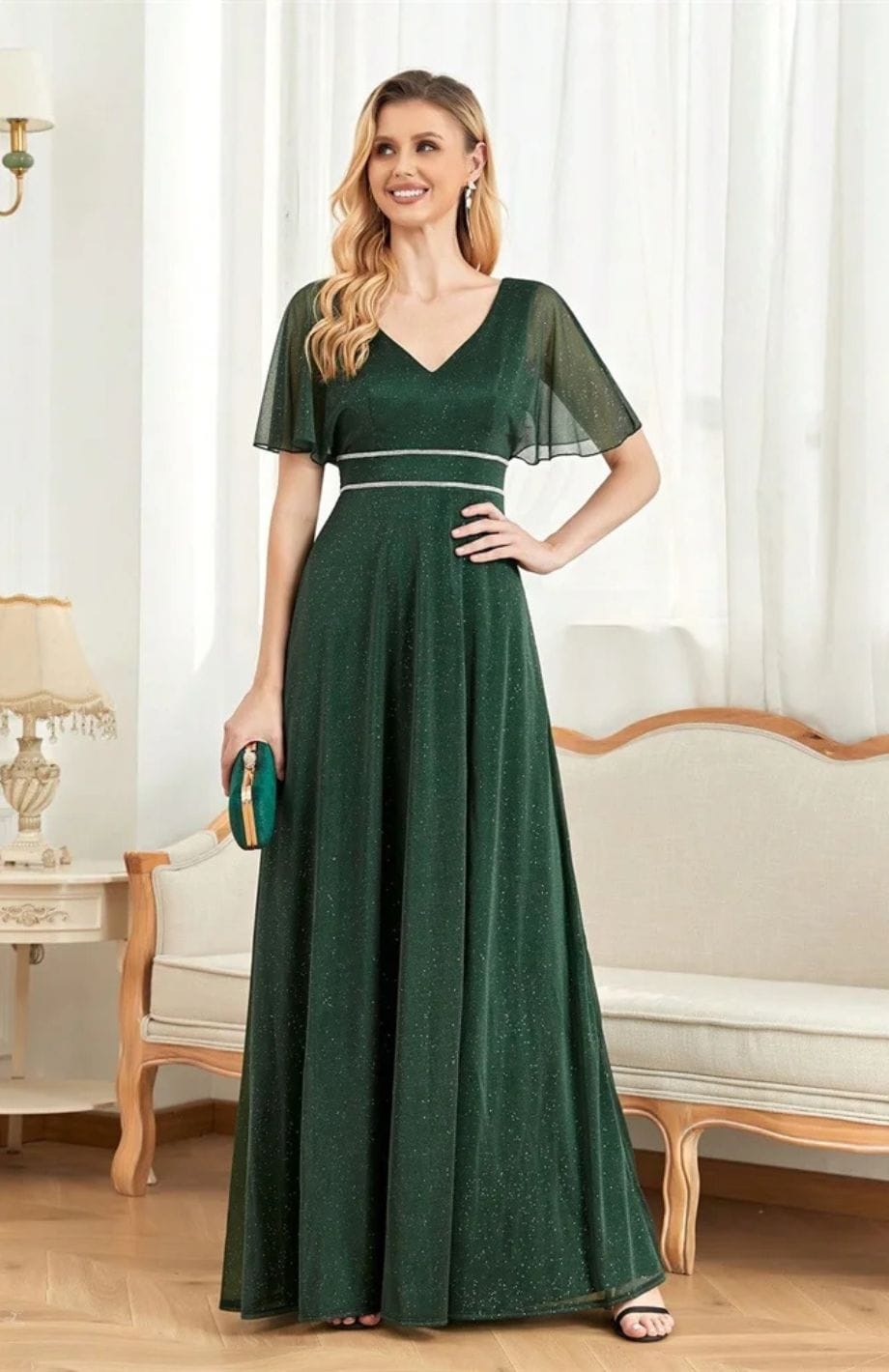 Robe Champêtre Vert D'eau | Reine Rustique