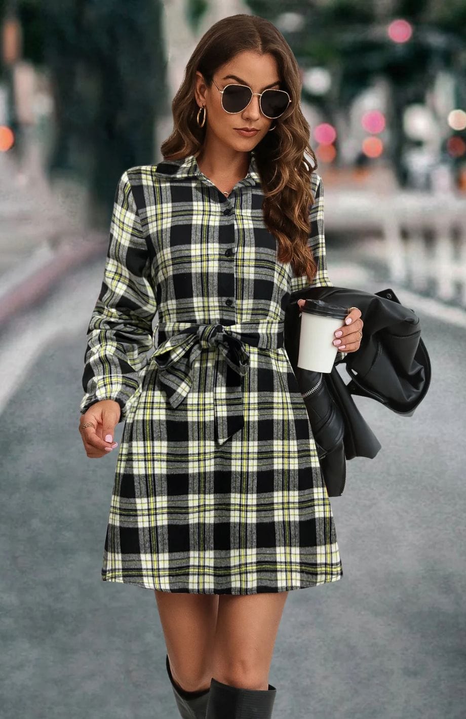 Robe Chemise Femme Champêtre | Reine Rustique NOIR / S