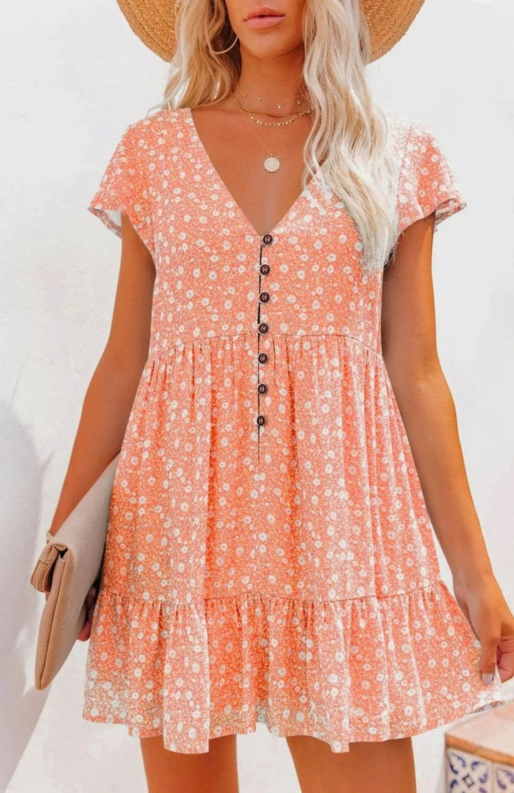 Robe Chic Et Champêtre | Reine Rustique ORANGE / S