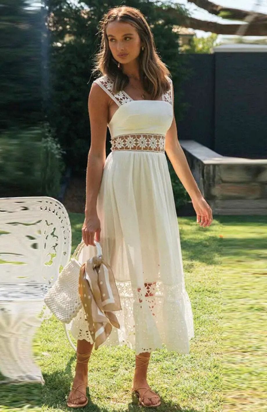 Robe Chic Pour Mariage | Reine Rustique BLANC / S