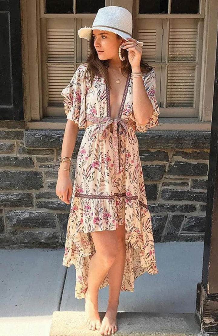 Robe Cocktail Bohème Chic | Reine Rustique
