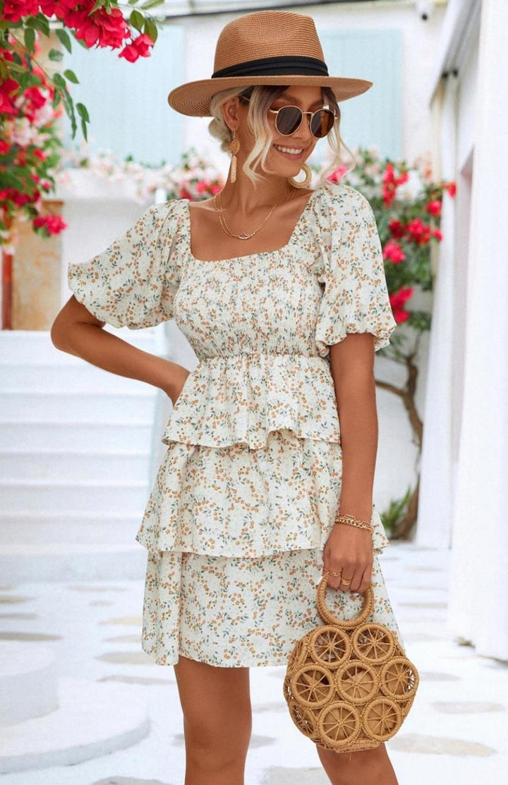 Robe Courte À Volant | Reine Rustique