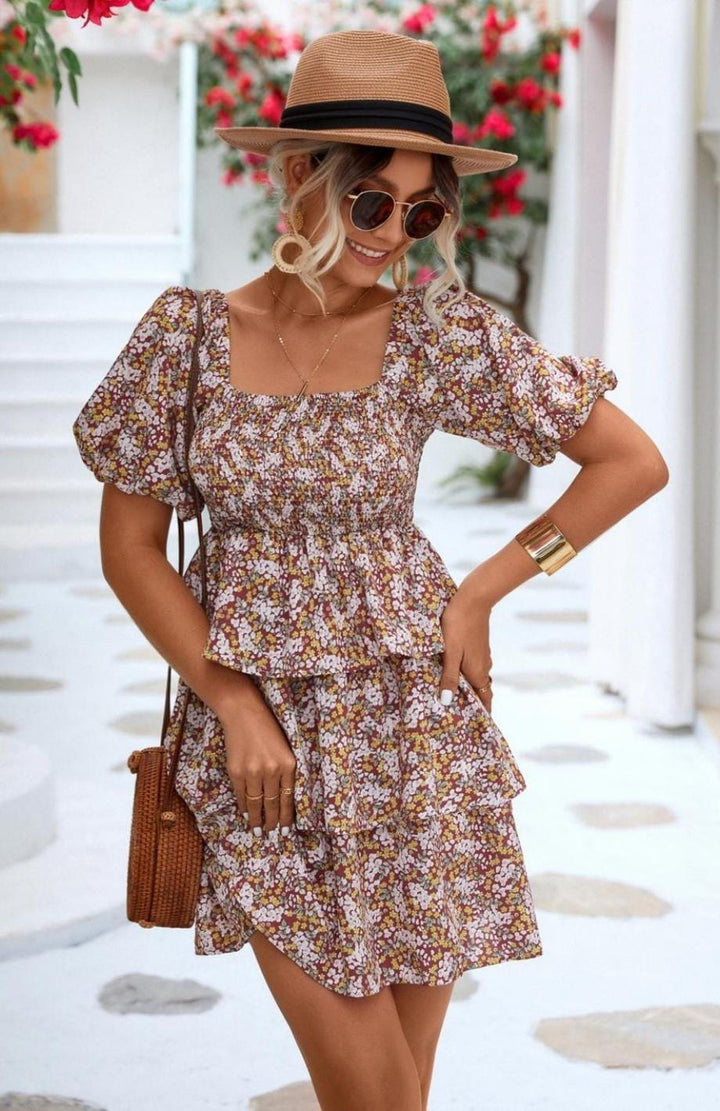 Robe Courte À Volant | Reine Rustique