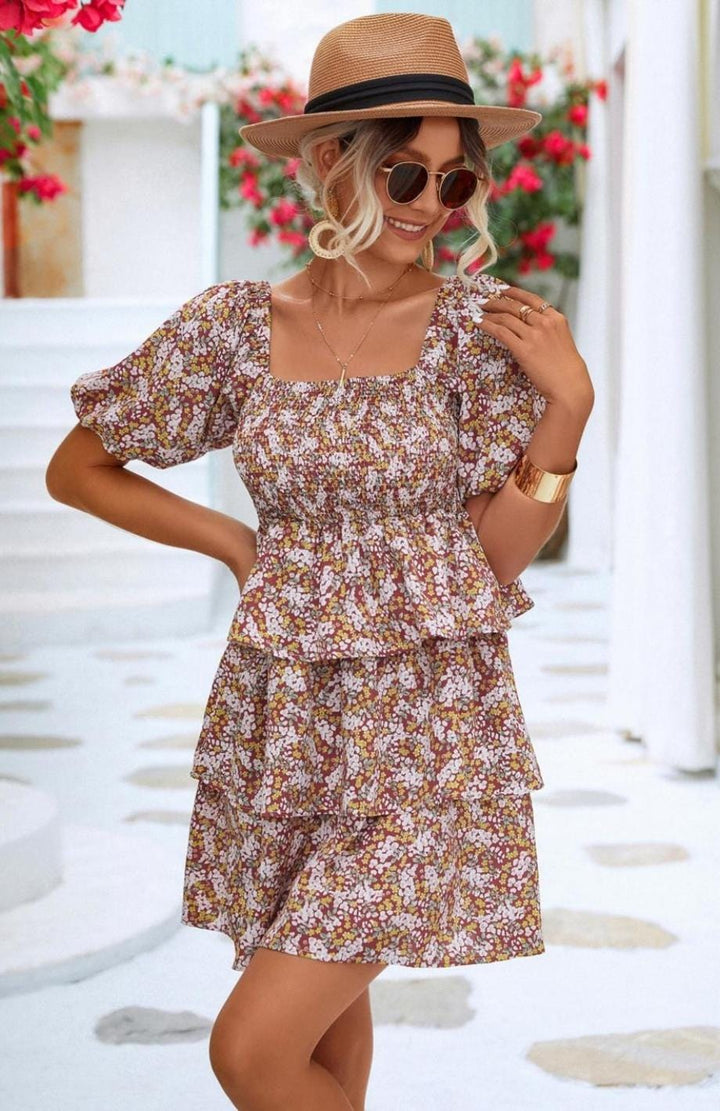 Robe Courte À Volant | Reine Rustique