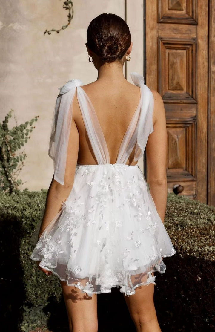 Robe Courte Champêtre Pour Mariage | Reine Rustique