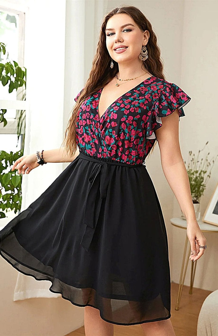 Robe Courte Florale | Reine Rustique
