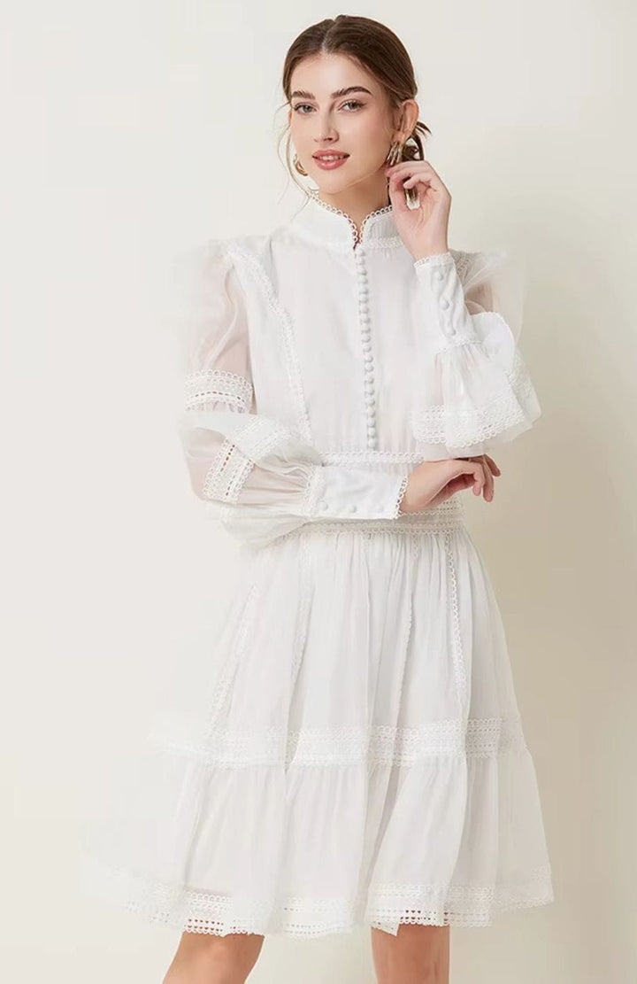 Robe De Baptême Champêtre Femme | Reine Rustique BLANC / M