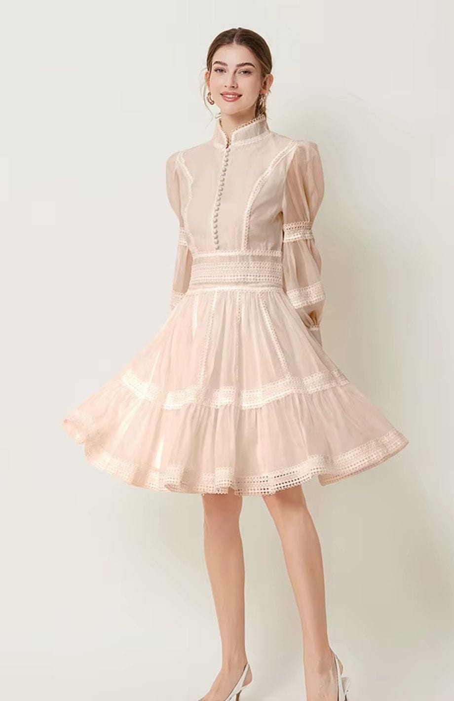 Robe De Baptême Champêtre Femme | Reine Rustique LOTUS / M